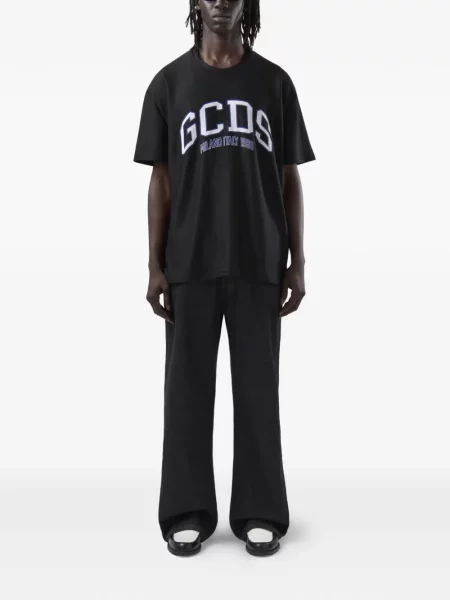 Tricou Gcds cu imagine plasă negru