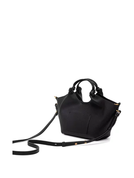 Kožená shopper kabelka Dkny černá