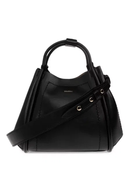 Geantă Max Mara din piele negru