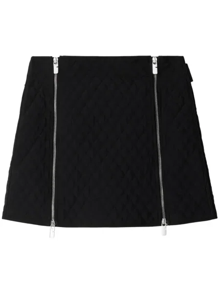 Mini fusta mini Burberry matlasată negru