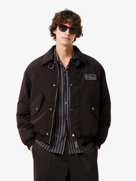 Бомбер Lacoste коричневый