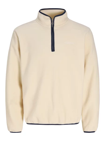 JACK & JONES Pulover JORFREDERIKSBERG lână alb