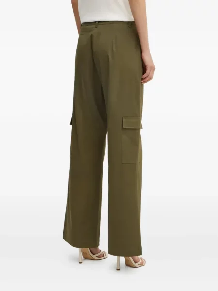 Pantaloni cargo Liu Jo plisate verde