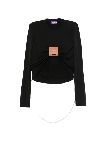 Top Jean Paul Gaultier cu autograf negru