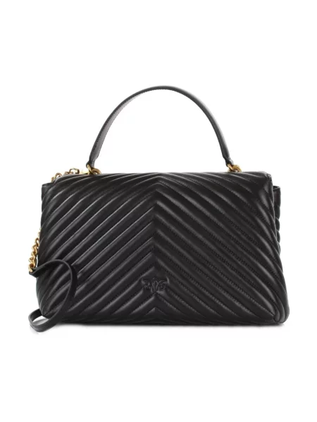 Torebka Pinko skórzana czarna