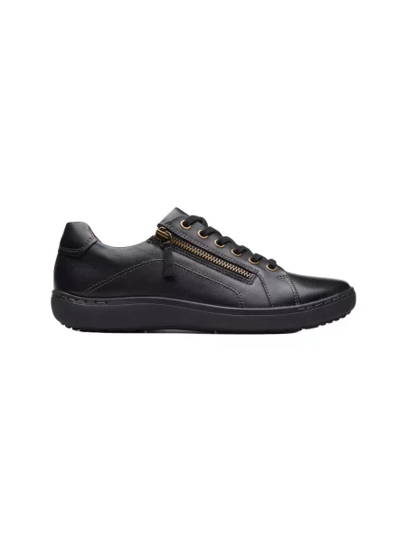 Čipkované tenisky Clarks čierna