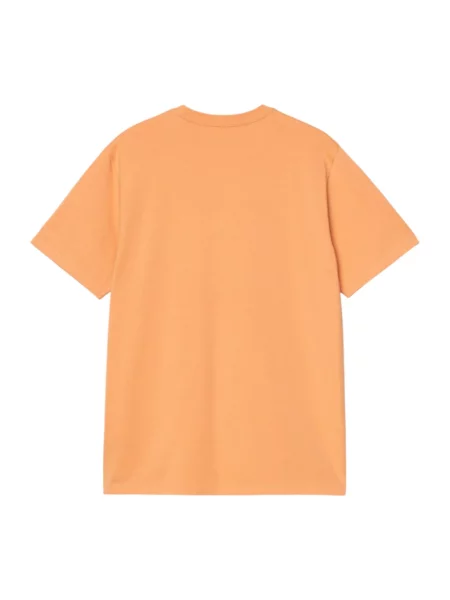 T-shirt w kroju regular fit z naszywką z logo Carhartt Work In Progress pomarańczowa