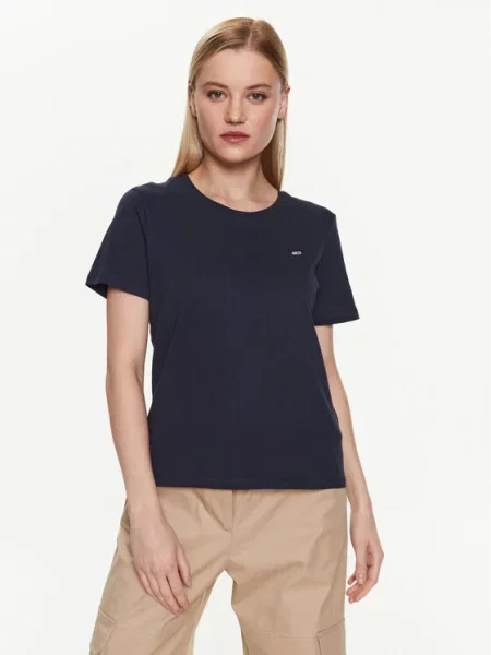 Tommy Jeans kratka majica modra