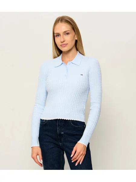 Tricou Tommy Jeans albastru