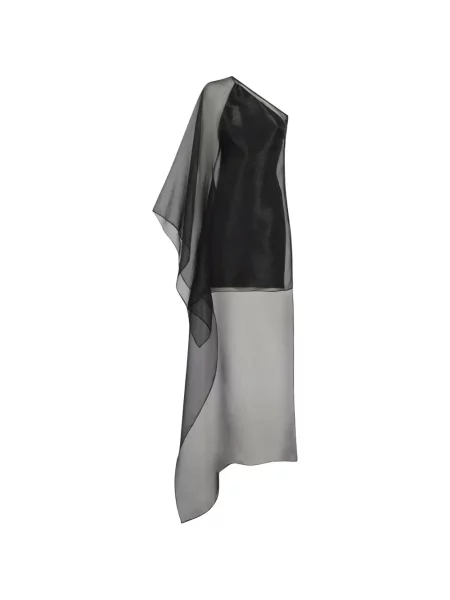Rochie mini Taller Marmo cu un umăr gol negru