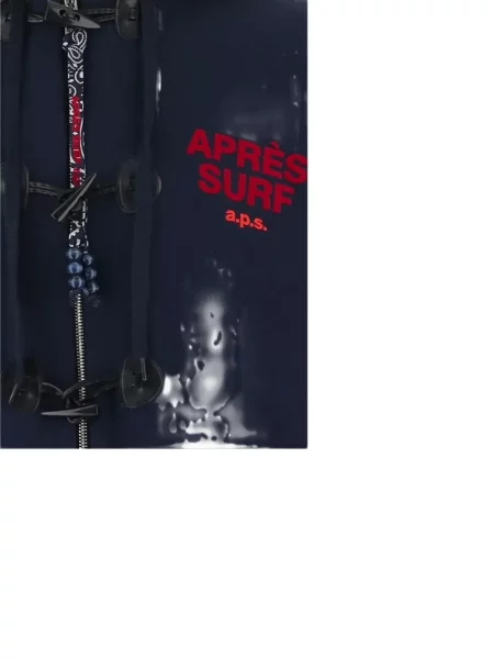 Hanorac cu glugă Après Surf cu imagine albastru