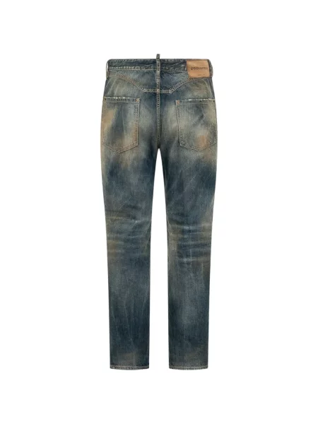 Ursuleț de pluș blugi Dsquared2 zdrențuiți albastru