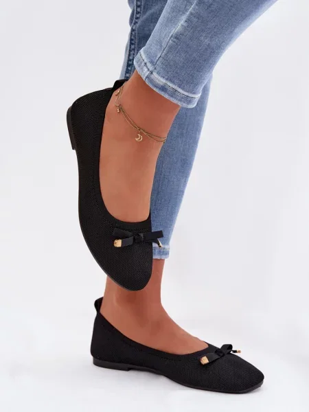 Балеринки Boto с панделка черно