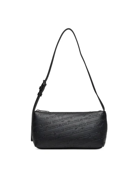 Táska Tommy Jeans Tjw Must Aop Shoulder Bag fekete