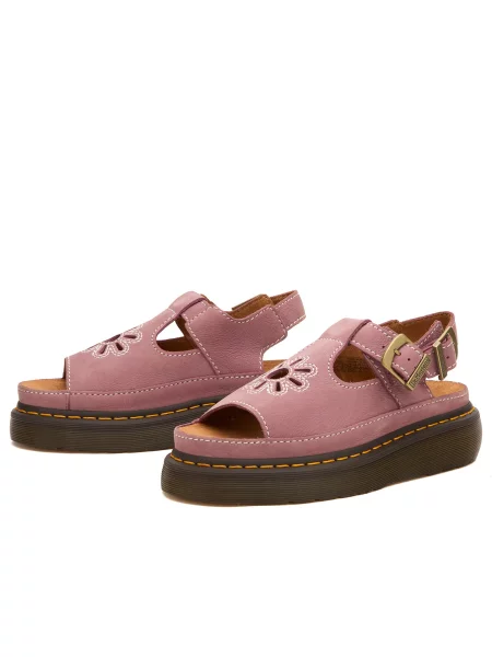 Sandały Dr. Martens różowe