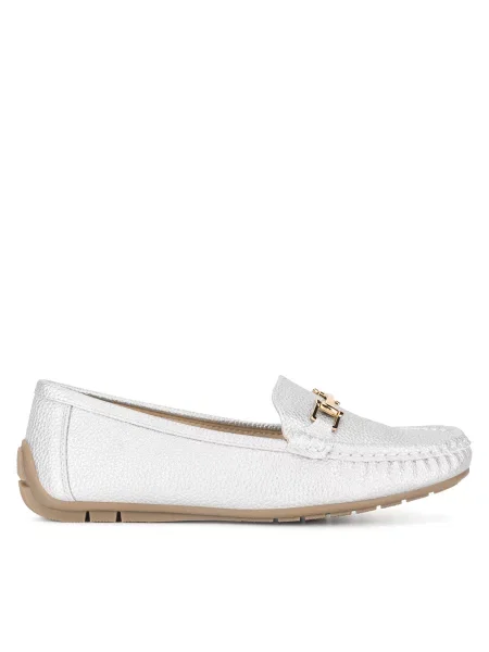 Мокасины Clara Barson серебряные