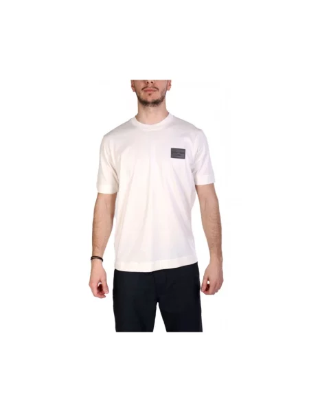 Koszulka Emporio Armani z logo biała
