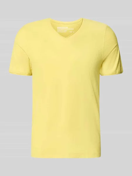 T-shirt z dekoltem w serek i zrolowanym brzegiem Mcneal