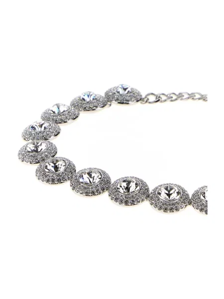 Naszyjnik Swarovski szary