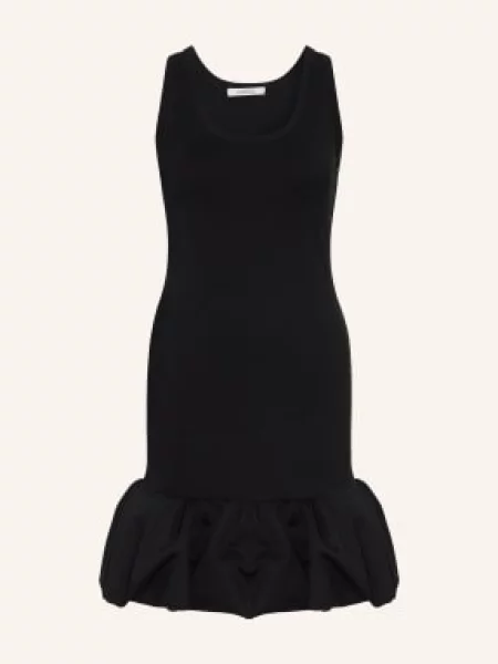 Dorothee Schumacher Sukienka Emotional Essence Z Falbanami schwarz czarna