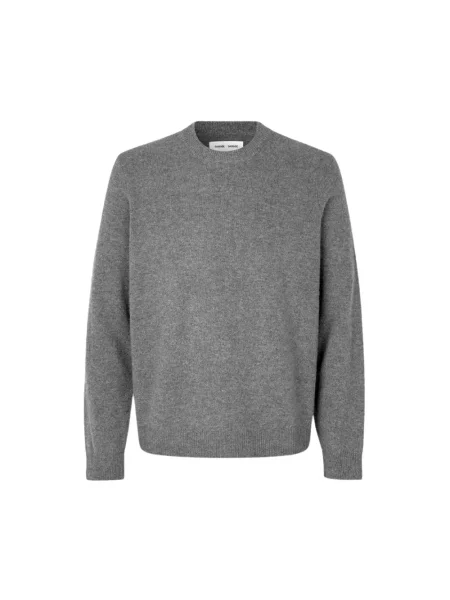 Sweter Samsoe Samsoe wełniany szary