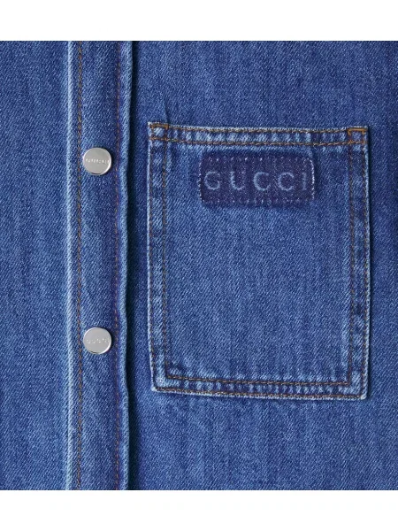 Τζιν πουκάμισο Gucci μπλε