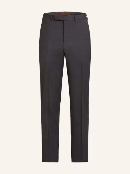 Zegna Kalhoty Slim Fit tmavě šedá