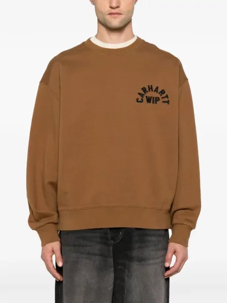 Hanorac Carhartt Wip cu autograf maro