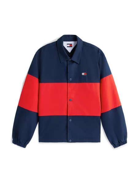 Tommy Jeans Prehodna jakna mornarska rdeča