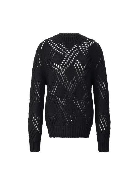 Sweter Jil Sander wełniany chunky czarny