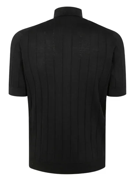 Ριγέ polo Filippo De Laurentiis μαύρο