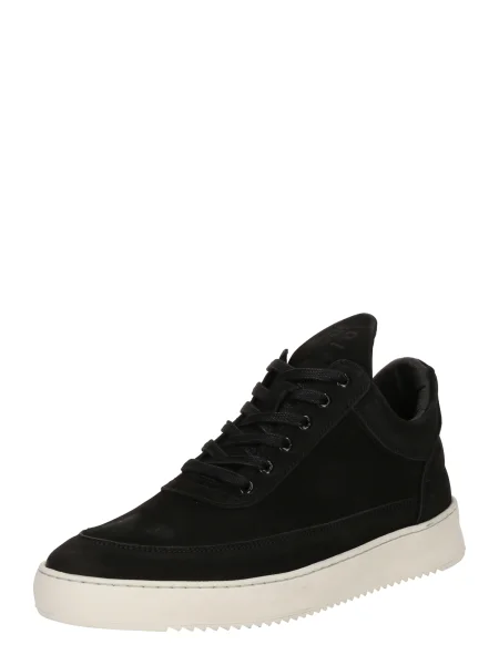 Filling Pieces adidași din nubuc Low Top Ripple Nubuck negru
