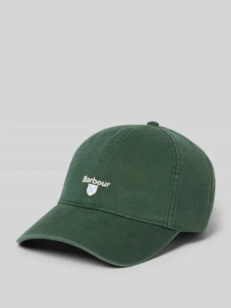 Czapka z daszkiem z czystej bawełny model CASCADE' Barbour zielona