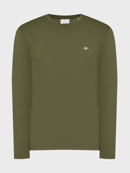 Лонгслив Gant зеленый