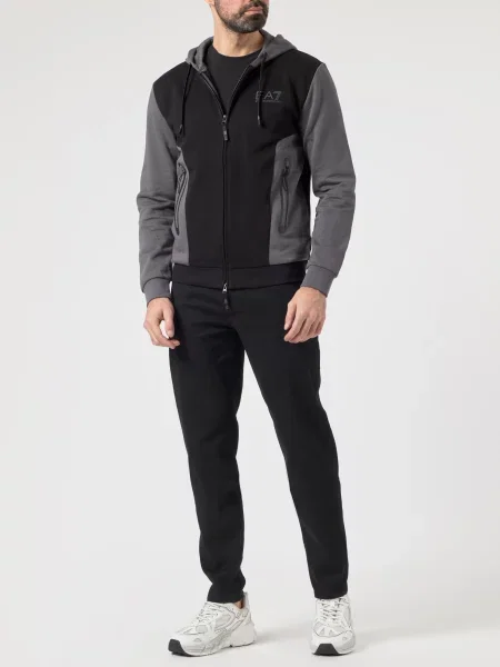 Спортивна кофта Ea7 Emporio Armani чорна