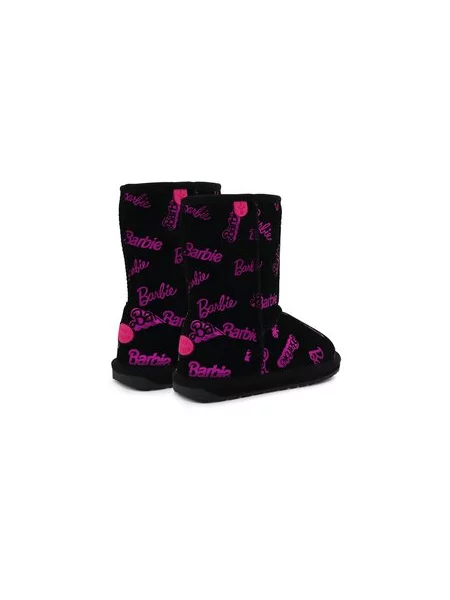EMU Australia Škornji za sneg Barbie Wallaby Print Lo črna