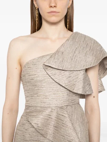 Rochie Saiid Kobeisy cu volane de costum