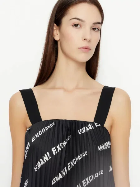 Armani Exchange Сукня міді фіолетовий