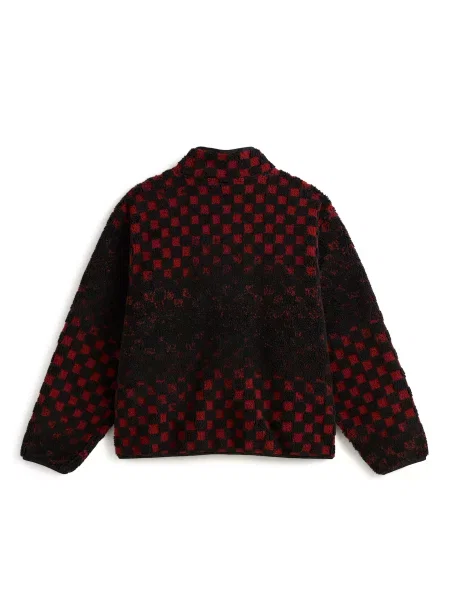 VANS Prechodná bunda Nights tmavočervená čierna