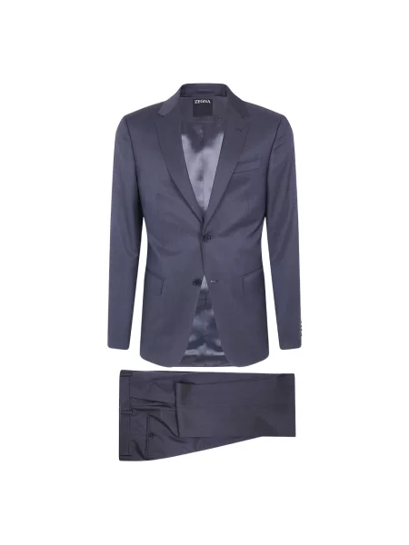 Garnitur Zegna wełniany szary