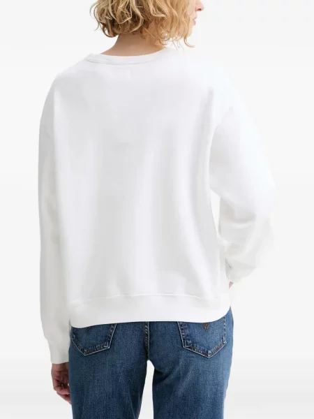 Skinny svetr Levi's s potiskem s kulatým výstřihem modrý