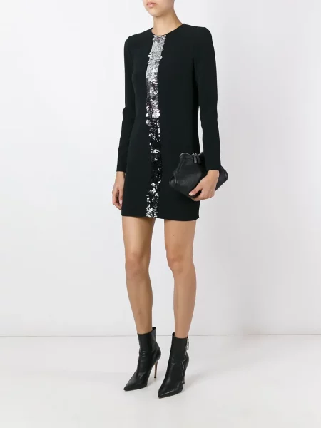 Rochie mini Dsquared2 cu paiete negru