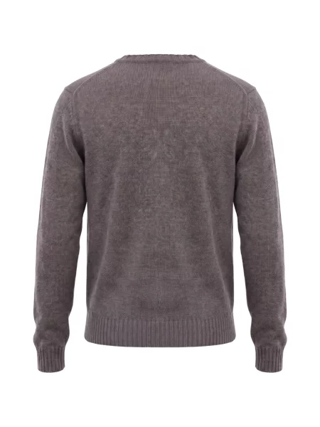 Кашмирен пуловер Piacenza Cashmere с кръгло деколте сиво