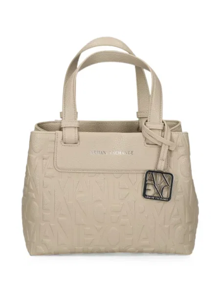 Geantă shopper Armani Exchange cu autograf