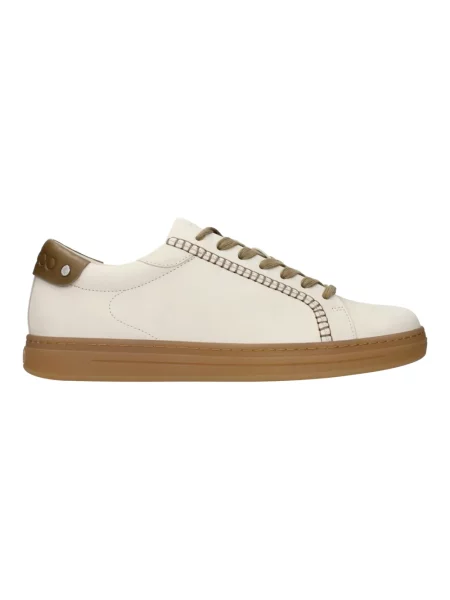 Sneakersy Jimmy Choo zamszowe beżowe