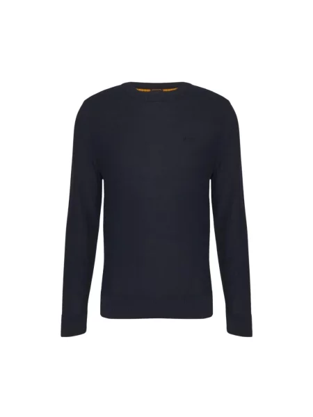 Sweter Boss wełniany niebieski