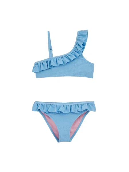 WE Fashion Costum de baie două piese deschis albastru