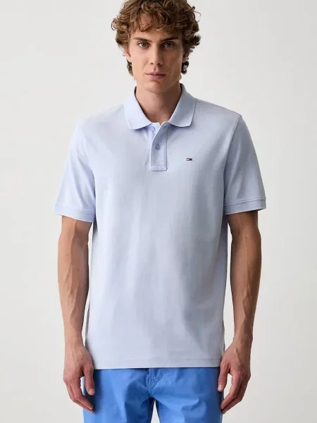 Tricou polo Tommy Jeans albastru