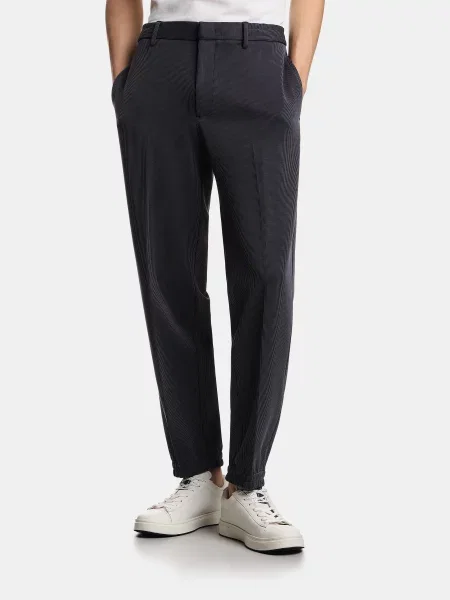 Повседневные брюки Emporio Armani из модала серые