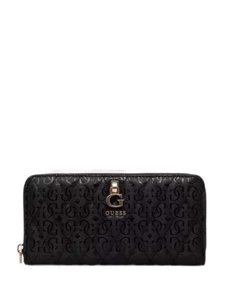 Matlasat portofel Guess cu autograf negru